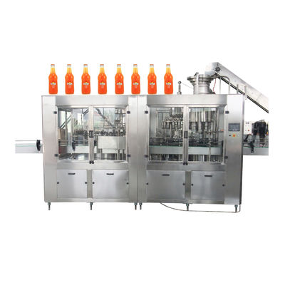 2450 * 1800 * 2200mm 6.68kw 6000 BPH Máy đóng chai Monoblock
